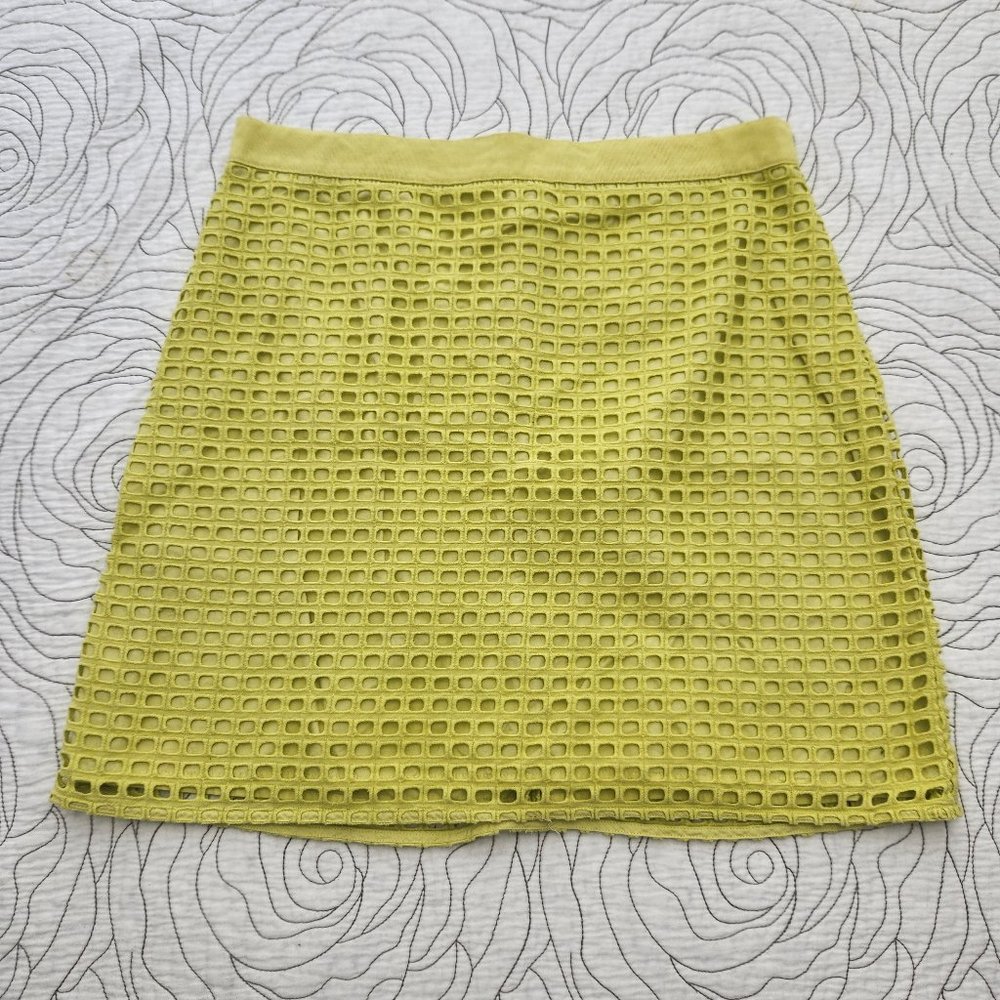 [10] Yellow/Green LOFT Skirt